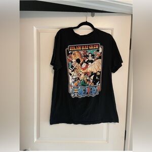 One Piece 100% Cotton Straw Hay Crew Black T Shirt Size L